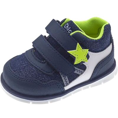Chicco, Sneakers à Double Velcro, Confortables, Légères, Flexibles et Transpirantes, Garçon, Conçu en Italie - Publicité Chicco, Sneakers à Double Velcro, Confortables, Légères, Flexibles et Transpirantes, Garçon, Conçu en Italie - Publicité