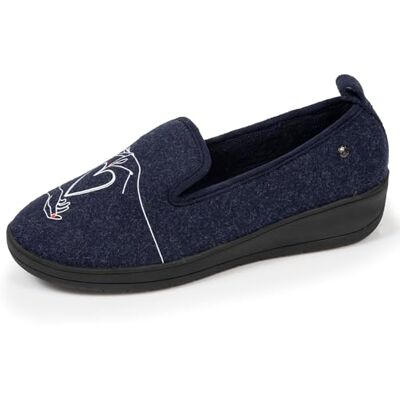 Isotoner Chaussons pantoufles Charentaises femme ultra confortables et légers, technologie everywear, 36, marine - Publicité Isotoner Chaussons pantoufles Charentaises femme ultra confortables et légers, technologie everywear, 36, marine - Publicité