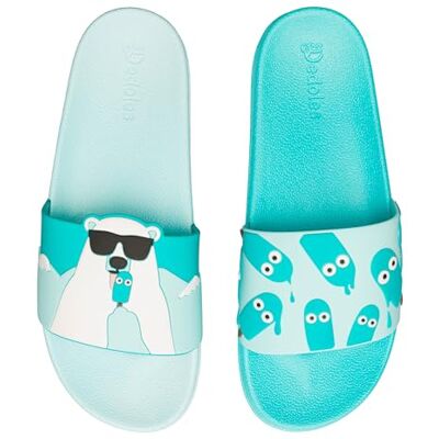 Dedoles Chaussure & Pantoufles Homme Femme & Enfants Sandales Antidérapant designs amusants Livre Pizza Café Renard Lama Cadeau, Couleur: Ours et sucettes glacées, Taille: 41 EU - Publicité Dedoles Chaussure & Pantoufles Homme Femme & Enfants Sandales Antidérapant designs amusants Livre Pizza Café Renard Lama Cadeau, Couleur: Ours et sucettes glacées, Taille: 41 EU - Publicité