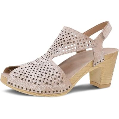 Dansko Teagan Sandales l gantes bout ouvert pour femme Cuirs de qualit avec d tails d coup s au laser et talon pour un look chic tout au long de la journ e Semelle int rieure rembourr e et - Publicité Dansko Teagan Sandales l gantes bout ouvert pour femme Cuirs de qualit avec d tails d coup s au laser et talon pour un look chic tout au long de la journ e Semelle int rieure rembourr e et - Publicité