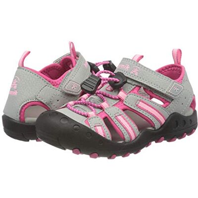 Kamik Crab Sandales fermées, Gris Gris Rose Gpi, 35 EU - Publicité Kamik Crab Sandales fermées, Gris Gris Rose Gpi, 35 EU - Publicité