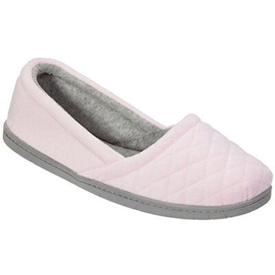 Dearfoams Femme Katie Espadrille en Velours Microfibre Chausson, Rose Frais, Medium - Publicité Dearfoams Femme Katie Espadrille en Velours Microfibre Chausson, Rose Frais, Medium - Publicité