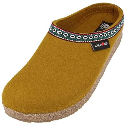 HAFLINGER Grizzly Franzl pantoufle en feutre sabot de feutre, jaune, 43 EU - Publicité HAFLINGER Grizzly Franzl pantoufle en feutre sabot de feutre, jaune, 43 EU - Publicité