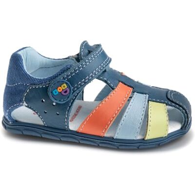 Pablosky Zig Sandales, Bleu, 27 EU Large - Publicité Pablosky Zig Sandales, Bleu, 27 EU Large - Publicité