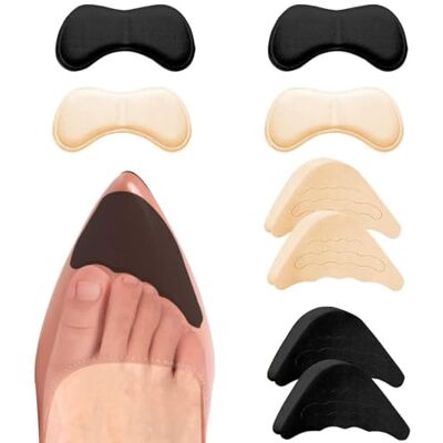 PLABBDPL 4 Paires Remplisseurs de Chaussures Inserts Larges Réglables Insert de Doublure de Talon Coussinets Adhésifs Réutilisables pour Renfort de Pied Convient à la Plupart Chaussures - Publicité PLABBDPL 4 Paires Remplisseurs de Chaussures Inserts Larges Réglables Insert de Doublure de Talon Coussinets Adhésifs Réutilisables pour Renfort de Pied Convient à la Plupart Chaussures - Publicité