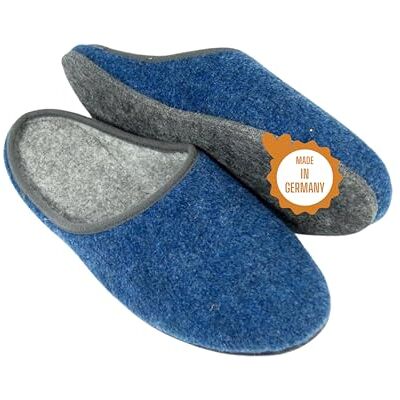 Pantoffelmann Chaussons en feutre avec semelle en feutre Bleu marine Taille 40 Pantoufles respirants et confortables pour femmes et hommes Chaussures élégants et chauds - Publicité Pantoffelmann Chaussons en feutre avec semelle en feutre Bleu marine Taille 40 Pantoufles respirants et confortables pour femmes et hommes Chaussures élégants et chauds - Publicité
