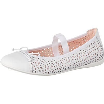 Pablosky Ballet Flat, Blanc, 24 EU Étroit - Publicité Pablosky Ballet Flat, Blanc, 24 EU Étroit - Publicité