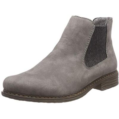 Rieker Z2194, Bottes Chelsea Femme, Gris (Grey/Anthrazit 40), 37 EU - Publicité Rieker Z2194, Bottes Chelsea Femme, Gris (Grey/Anthrazit 40), 37 EU - Publicité