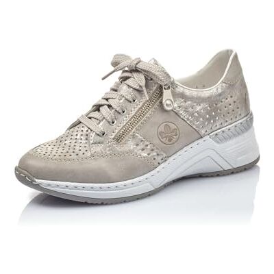 Rieker Femme Baskets N4327, Dame Baskets Basses,Semelle intérieure Amovible,Chaussures de Rue,Loisirs,Sport,Rose (Metallic / 80),41 EU / 7.5 UK - Publicité Rieker Femme Baskets N4327, Dame Baskets Basses,Semelle intérieure Amovible,Chaussures de Rue,Loisirs,Sport,Rose (Metallic / 80),41 EU / 7.5 UK - Publicité