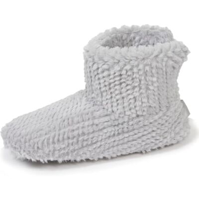 Isotoner Chaussons extra-light pantoufles Bottillons femme imitation fourrure, semelle antidérapante, 41/42, gris - Publicité Isotoner Chaussons extra-light pantoufles Bottillons femme imitation fourrure, semelle antidérapante, 41/42, gris - Publicité