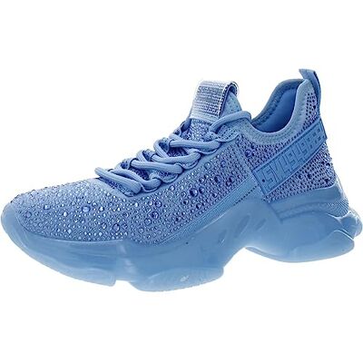 Steve Madden Baskets Maxima pour Femme, Strass Bleus, 39 EU - Publicité Steve Madden Baskets Maxima pour Femme, Strass Bleus, 39 EU - Publicité