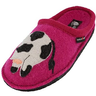 HAFLINGER Homme Flair Molly Chaussons Plats, Rose 22 Kadinal, 39 EU - Publicité HAFLINGER Homme Flair Molly Chaussons Plats, Rose 22 Kadinal, 39 EU - Publicité