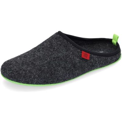 Andrés Machado Chaussons pour Homme et Femme pour l´Hiver Slippers DYNAMIC Tige et doublure en laine Pantoufles ouvertes à l´arrière – Semelle souple Noir et Vert, EU 43 - Publicité Andrés Machado Chaussons pour Homme et Femme pour l´Hiver Slippers DYNAMIC Tige et doublure en laine Pantoufles ouvertes à l´arrière – Semelle souple Noir et Vert, EU 43 - Publicité