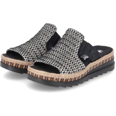 Rieker Mules V7953 pour Femme, Noir, 38 EU - Publicité Rieker Mules V7953 pour Femme, Noir, 38 EU - Publicité