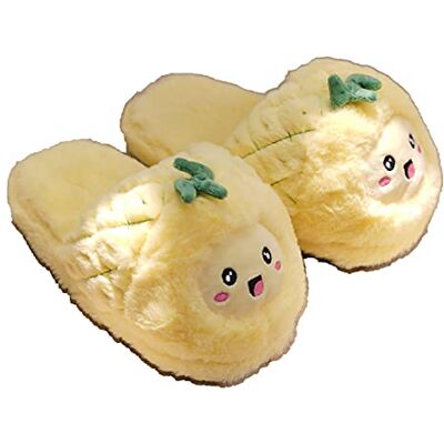 Millffy Mignon Pitaya Chaussures Femme Avocat Pantoufles Chaud Ananas en Peluche Maison Chambre Pantoufles (35-38, Ananas) - Publicité Millffy Mignon Pitaya Chaussures Femme Avocat Pantoufles Chaud Ananas en Peluche Maison Chambre Pantoufles (35-38, Ananas) - Publicité