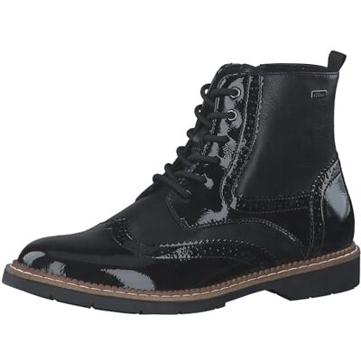 s.Oliver Bottines plates en dentelle pour femme , Peigne noir, 38 EU - Publicité s.Oliver Bottines plates en dentelle pour femme , Peigne noir, 38 EU - Publicité
