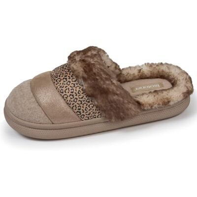 Isotoner Chaussons pantoufles Mules femme semelle bloup extra confort, 39, beige - Publicité Isotoner Chaussons pantoufles Mules femme semelle bloup extra confort, 39, beige - Publicité