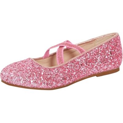 Lora Dora Chaussures de Ballet à Paillettes pour Filles, Ballerines Plates à Sangle élastique, Chaussures de fête, de Demoiselle d'honneur de Mariage - Publicité Lora Dora Chaussures de Ballet à Paillettes pour Filles, Ballerines Plates à Sangle élastique, Chaussures de fête, de Demoiselle d'honneur de Mariage - Publicité
