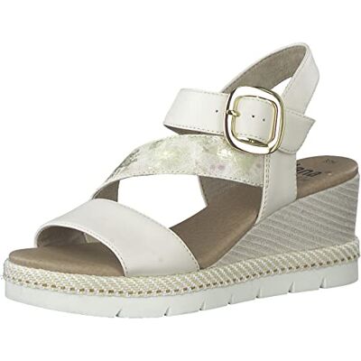 Jana Femme 8-28370-42 Sandale compensée, Beige 1, 40 EU Large - Publicité Jana Femme 8-28370-42 Sandale compensée, Beige 1, 40 EU Large - Publicité