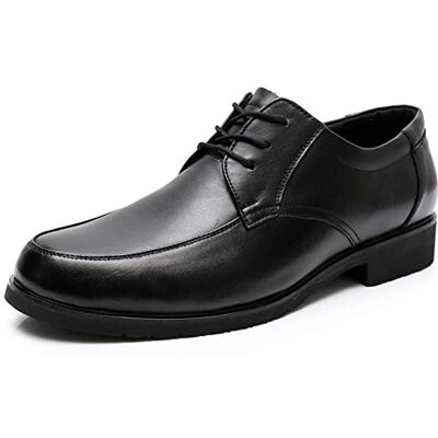 ZUZALA Chaussures Oxford for Hommes à Lacets Tablier Orteil Derby Chaussures en Cuir de Vachette antidérapant Semelle en Caoutchouc Bas Haut Bloc Talon Mariage (Color : Noir, Size : 43 EU) - Publicité ZUZALA Chaussures Oxford for Hommes à Lacets Tablier Orteil Derby Chaussures en Cuir de Vachette antidérapant Semelle en Caoutchouc Bas Haut Bloc Talon Mariage (Color : Noir, Size : 43 EU) - Publicité