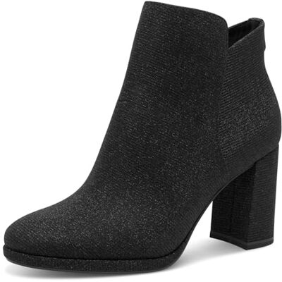 Tamaris Bottines à talon pour femme Noir glam Taille 37 EU, Black Glam, 37 EU - Publicité Tamaris Bottines à talon pour femme Noir glam Taille 37 EU, Black Glam, 37 EU - Publicité