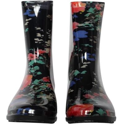 A2Z Femmes Bottes De Pluie Antidérapante Étanche Caoutchouc Galoshes Désign LDS 1409 Floral Black 6 UK - Publicité A2Z Femmes Bottes De Pluie Antidérapante Étanche Caoutchouc Galoshes Désign LDS 1409 Floral Black 6 UK - Publicité
