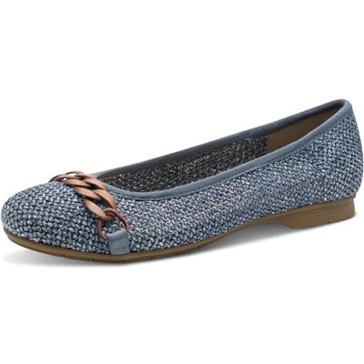 Jana Ballerines Femme avec Boucle décorative Vegan, Denim, 38 EU - Publicité Jana Ballerines Femme avec Boucle décorative Vegan, Denim, 38 EU - Publicité