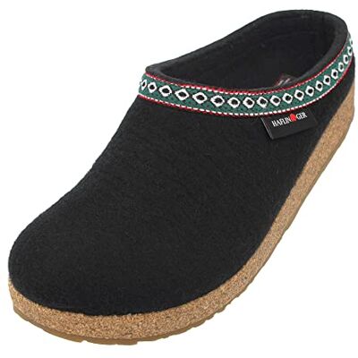 HAFLINGER Homme Grizzly Franzl Chaussons Mules, Noir, 48 EU - Publicité HAFLINGER Homme Grizzly Franzl Chaussons Mules, Noir, 48 EU - Publicité
