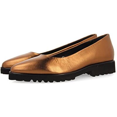 GIOSEPPO Ballerines bronze en peau à semelle de type track pour femme skrova - Publicité GIOSEPPO Ballerines bronze en peau à semelle de type track pour femme skrova - Publicité