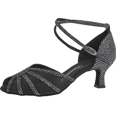 Diamant Femmes Chaussures de Danse Textile/Mesh Noir/Multicouleur 5 cm Flare Taille: UK 2,5 - Publicité Diamant Femmes Chaussures de Danse Textile/Mesh Noir/Multicouleur 5 cm Flare Taille: UK 2,5 - Publicité