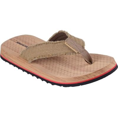 Skechers Sandales tantriques pour hommes, Toile Camel, 45 EU - Publicité Skechers Sandales tantriques pour hommes, Toile Camel, 45 EU - Publicité