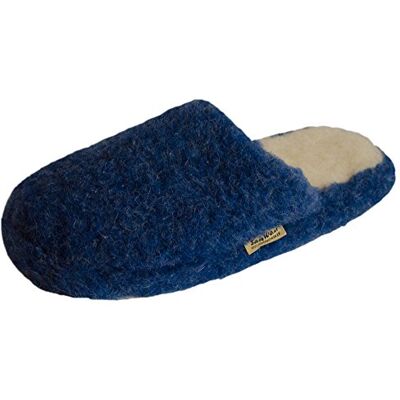 SamWo Chaussons en laine de mouton doux et antidérapants Unisexe Taille 35 à 48, bleu marine Bleu bleu, 41/42 EU - Publicité SamWo Chaussons en laine de mouton doux et antidérapants Unisexe Taille 35 à 48, bleu marine Bleu bleu, 41/42 EU - Publicité