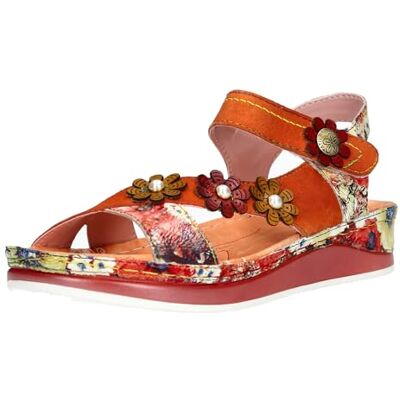 LAURA VITA Sandales Mode Femme Brcuelo 81, Pointure:38 EU, La Couleur:Orange - Publicité LAURA VITA Sandales Mode Femme Brcuelo 81, Pointure:38 EU, La Couleur:Orange - Publicité