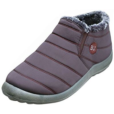 Minetom Hommes Femme Chaussures Bottes de Neige avec Chaud Doublure Cheville Hiver Boots Imperméable avec Epais Fourrure Bottine pour Sport en Plein Air BJ café EU 37 - Publicité Minetom Hommes Femme Chaussures Bottes de Neige avec Chaud Doublure Cheville Hiver Boots Imperméable avec Epais Fourrure Bottine pour Sport en Plein Air BJ café EU 37 - Publicité