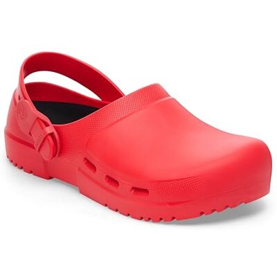 Birkenstock Birki Air 2.0 Sabots de travail antistatiques en polyuréthane avec trous d'aération Unisexe, Active Red., 44 EU - Publicité Birkenstock Birki Air 2.0 Sabots de travail antistatiques en polyuréthane avec trous d'aération Unisexe, Active Red., 44 EU - Publicité