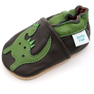 Dotty Fish Chaussures Bébé Premiers Pas Cuir Souple Dinosaure 18-24 Mois - Publicité Dotty Fish Chaussures Bébé Premiers Pas Cuir Souple Dinosaure 18-24 Mois - Publicité