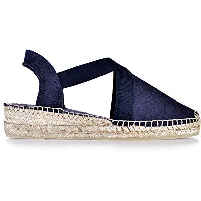 TONI PONS Verona Espadrille végétalienne à semelle compensée pour femme en coton., bleu marine, 40 EU - Publicité TONI PONS Verona Espadrille végétalienne à semelle compensée pour femme en coton., bleu marine, 40 EU - Publicité