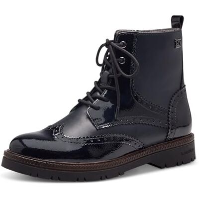s.Oliver Bottes à lacets sans talon avec fermeture éclair pour femme Végétalien, bleu marine, 36 EU - Publicité s.Oliver Bottes à lacets sans talon avec fermeture éclair pour femme Végétalien, bleu marine, 36 EU - Publicité