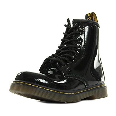 Dr. Martens Delaney, Boots mixte enfant Noir (Black Patent Lamper) 32 EU ( 13 UK ) - Publicité Dr. Martens Delaney, Boots mixte enfant Noir (Black Patent Lamper) 32 EU ( 13 UK ) - Publicité