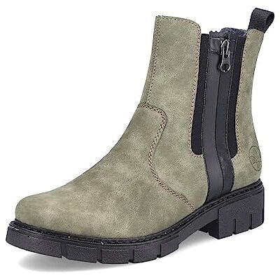 Rieker Femme Bottines Z3560, Dame Bottines,Bottes,Demi-Bottes,Bottillon,Plat,Vert (grün / 54),38 EU / 5 UK - Publicité Rieker Femme Bottines Z3560, Dame Bottines,Bottes,Demi-Bottes,Bottillon,Plat,Vert (grün / 54),38 EU / 5 UK - Publicité