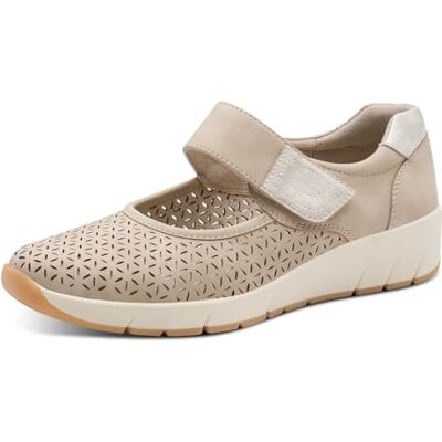 Jana Chaussures Basses Femme avec Fermeture Velcro Vegan, Taupe, 41 EU - Publicité Jana Chaussures Basses Femme avec Fermeture Velcro Vegan, Taupe, 41 EU - Publicité