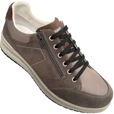 Grisport Chaussures Mocassins Cuir et Toile avec Lacets et Fermeture éclair 23V9 Respirant Semelle Extractable Fond Active nouveauté 2025, Shork Vesuvio, 43 EU - Publicité Grisport Chaussures Mocassins Cuir et Toile avec Lacets et Fermeture éclair 23V9 Respirant Semelle Extractable Fond Active nouveauté 2025, Shork Vesuvio, 43 EU - Publicité