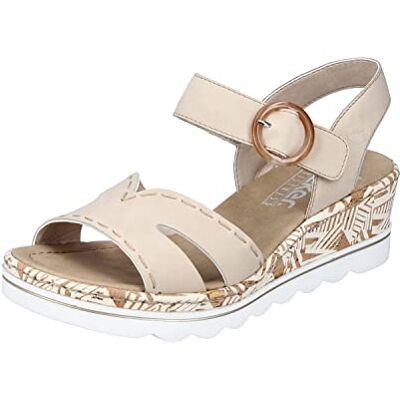 Rieker Sandals , Womens sandals, beige, 40 EU - Publicité Rieker Sandals , Womens sandals, beige, 40 EU - Publicité