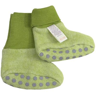 Cosilana Chaussons en polaire pour bébé en laine biologique (74/80, vert citron mélangé) - Publicité Cosilana Chaussons en polaire pour bébé en laine biologique (74/80, vert citron mélangé) - Publicité
