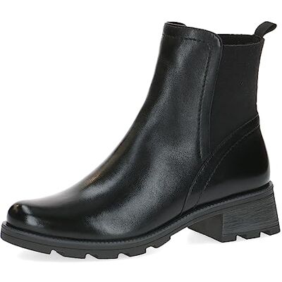 CAPRICE Bottines femme à talon Airmotion en cuir Talon bloc Largeur G, Noir (Black Nappa), 38,5 EU - Publicité CAPRICE Bottines femme à talon Airmotion en cuir Talon bloc Largeur G, Noir (Black Nappa), 38,5 EU - Publicité