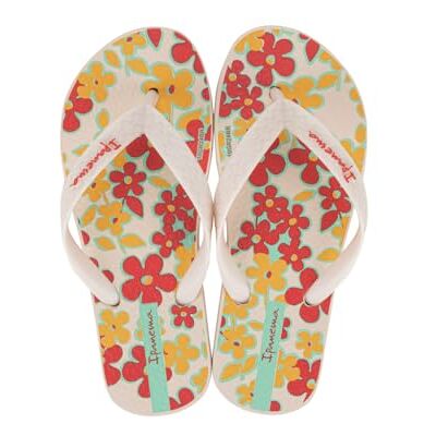 Ipanema Thèmes XV Kids, Flip-Flop pour filles, Beige/jaune/rouge, 27/28 EU - Publicité Ipanema Thèmes XV Kids, Flip-Flop pour filles, Beige/jaune/rouge, 27/28 EU - Publicité