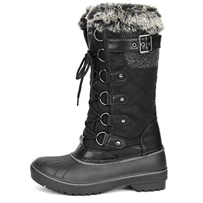 DREAM PAIRS Botte de Neige pour Femme Bottes de Hiver Chaussures Chaude,Size 40,Noir,Avalanche-E - Publicité DREAM PAIRS Botte de Neige pour Femme Bottes de Hiver Chaussures Chaude,Size 40,Noir,Avalanche-E - Publicité