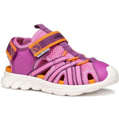 Geox J SANDAL AIRADYUM GI, Sandale fille, Fuchsia/Orange, - Publicité Geox J SANDAL AIRADYUM GI, Sandale fille, Fuchsia/Orange, - Publicité