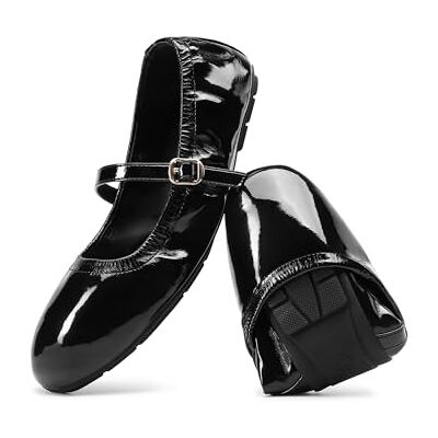 DREAM PAIRS Ballerines Femme Mary Jane Pliables Bout Carré Chaussures Plates Confortables pour Voyage et Usage Quotidien,Size 41,Noir-Pat,DWUMFA2534 - Publicité DREAM PAIRS Ballerines Femme Mary Jane Pliables Bout Carré Chaussures Plates Confortables pour Voyage et Usage Quotidien,Size 41,Noir-Pat,DWUMFA2534 - Publicité