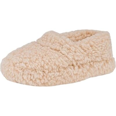 APREGGIO Chaussons Unisex en Laine Mérinos 100% – Pantoufles Hiver Chaudes et Confortables – Beige 45/46 - Publicité APREGGIO Chaussons Unisex en Laine Mérinos 100% – Pantoufles Hiver Chaudes et Confortables – Beige 45/46 - Publicité